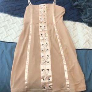 Nude Mini dress